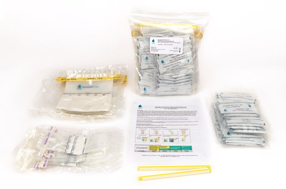 Components in Aquagenx CBT EC+TC MPN Kit 50-Pack