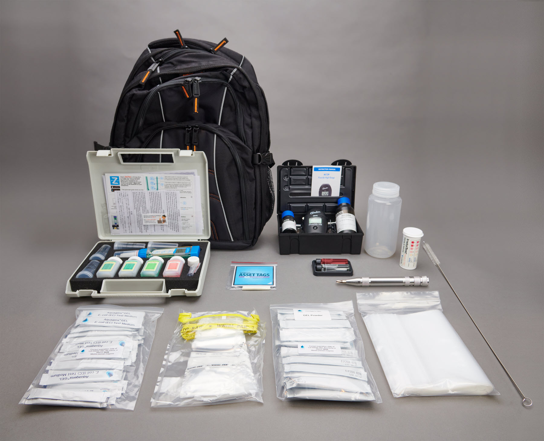 Tests and supplies included in Core GEL Field Kit