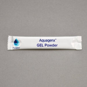 Single packet of GEL Powder included in medium in Aquagenx GEL AMR EC Kits