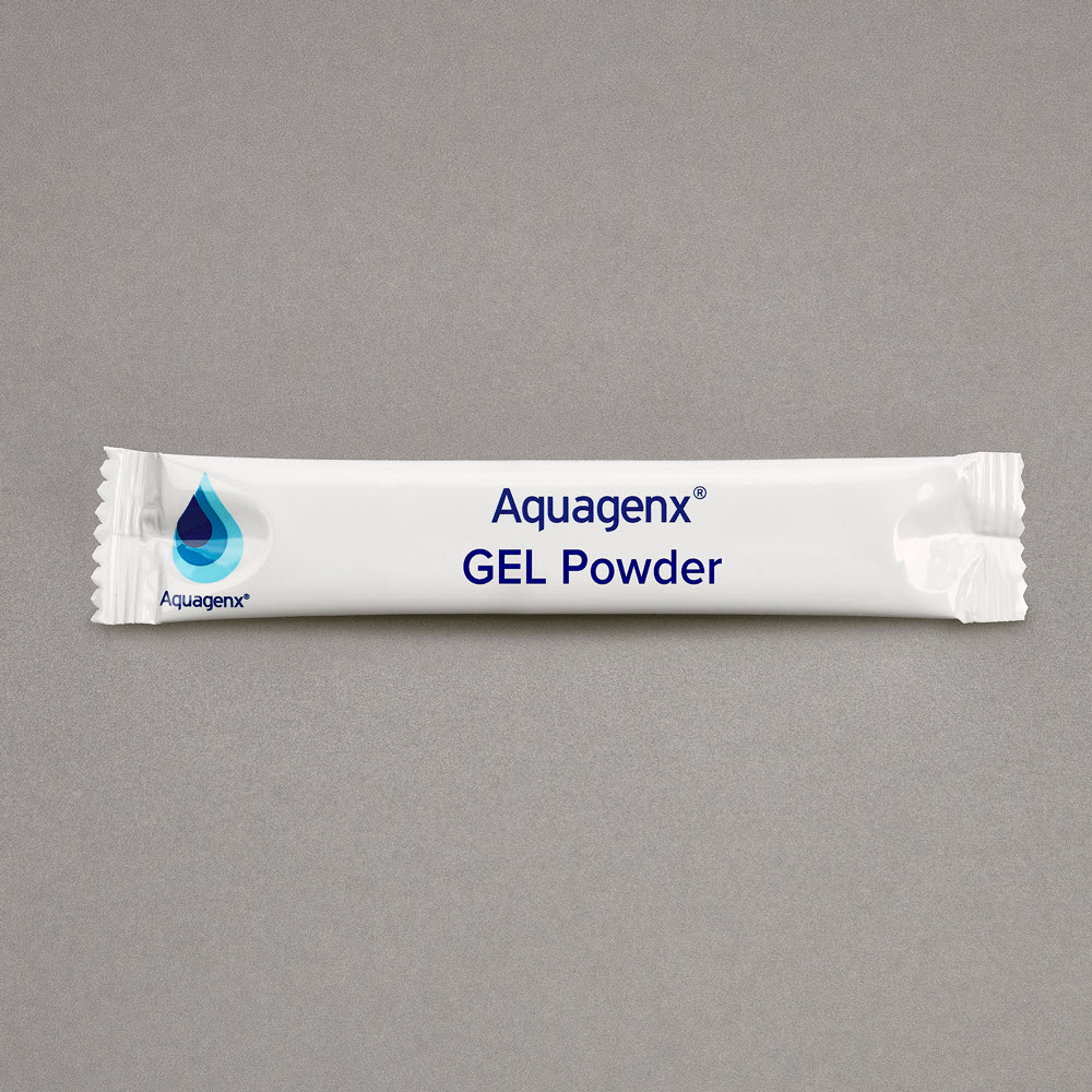 Single packet of GEL Powder included in medium in Aquagenx GEL AMR EC Kits