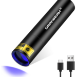 Darkbeam V4 UV Flashlight and batteries used to detect total coliforms with Aquagenx CBT EC+TC Kits