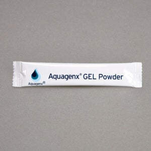 Single packet of GEL Powder included in medium in Aquagenx GEL AMR EC Kits